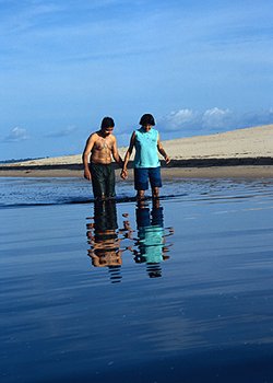 Wading in the Rio Negro